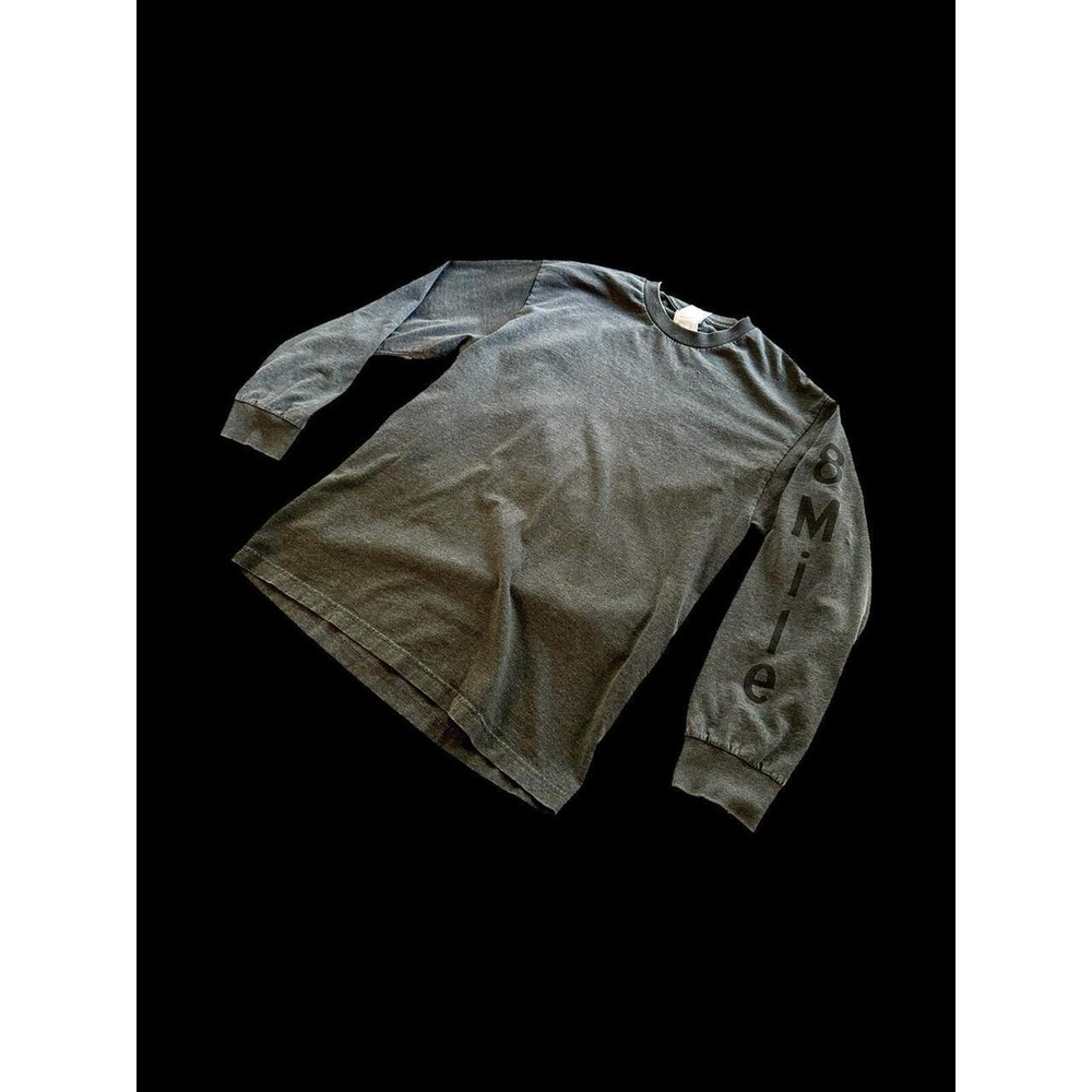 Vintage 2002 8 Mile Eminem Long Sleeve Movie T-shirt Large Gray‎ Rap Hip Hop